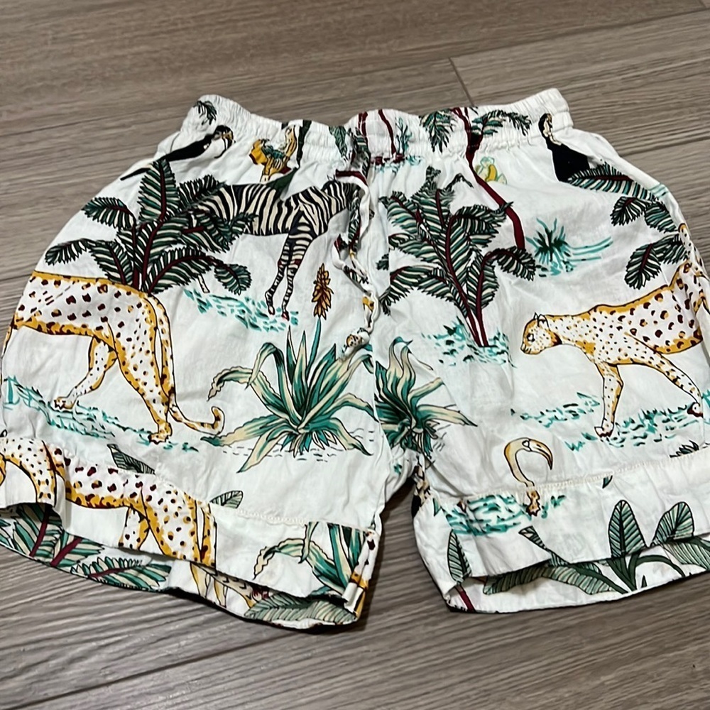 Animal print shorts